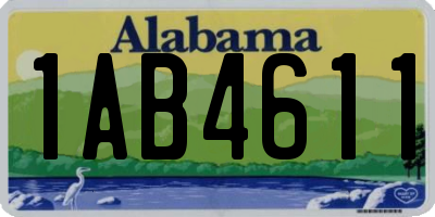 AL license plate 1AB4611