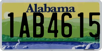 AL license plate 1AB4615