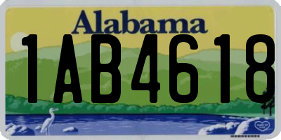 AL license plate 1AB4618