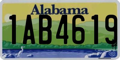 AL license plate 1AB4619