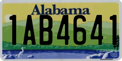 AL license plate 1AB4641