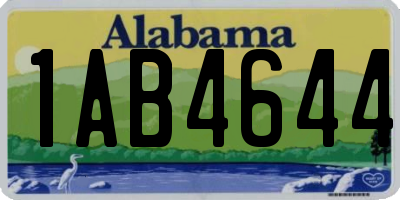 AL license plate 1AB4644