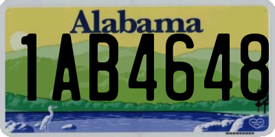 AL license plate 1AB4648