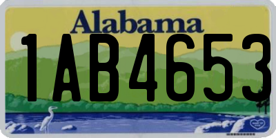 AL license plate 1AB4653