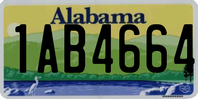 AL license plate 1AB4664