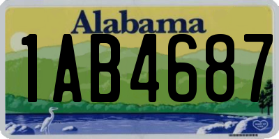 AL license plate 1AB4687