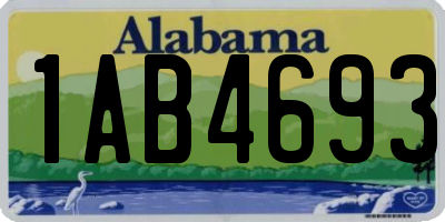 AL license plate 1AB4693