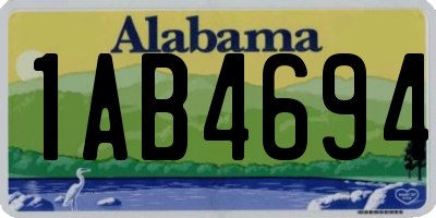 AL license plate 1AB4694