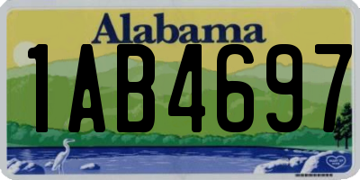 AL license plate 1AB4697