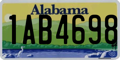 AL license plate 1AB4698