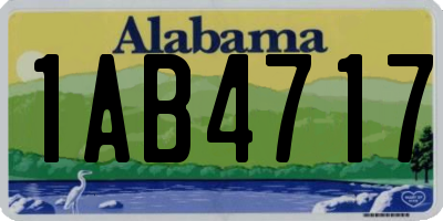 AL license plate 1AB4717