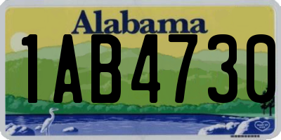 AL license plate 1AB4730