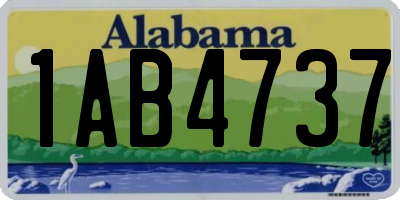 AL license plate 1AB4737