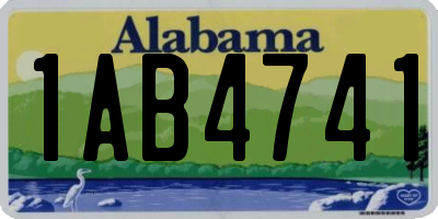 AL license plate 1AB4741