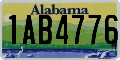 AL license plate 1AB4776