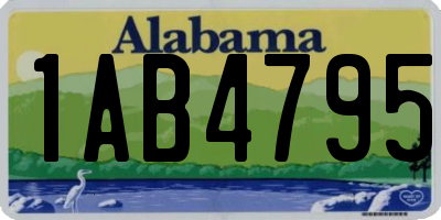 AL license plate 1AB4795