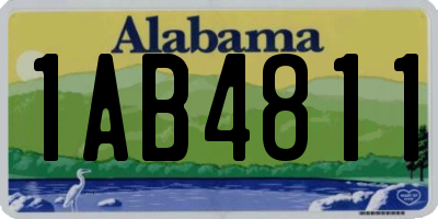 AL license plate 1AB4811