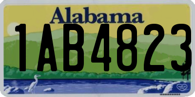 AL license plate 1AB4823