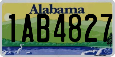 AL license plate 1AB4827