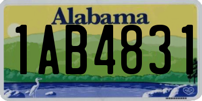 AL license plate 1AB4831