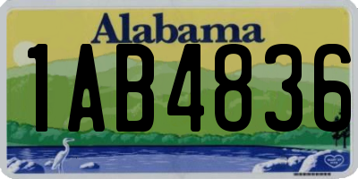 AL license plate 1AB4836