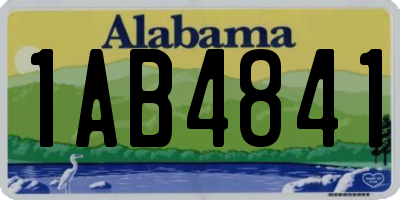 AL license plate 1AB4841