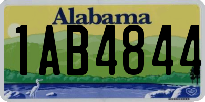 AL license plate 1AB4844