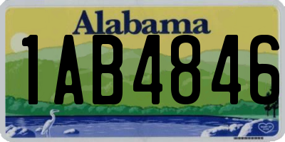 AL license plate 1AB4846