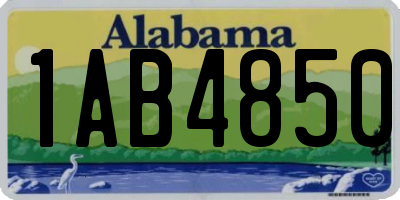 AL license plate 1AB4850