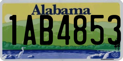 AL license plate 1AB4853