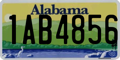 AL license plate 1AB4856