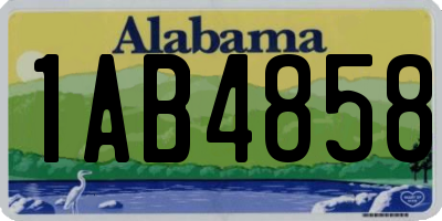 AL license plate 1AB4858