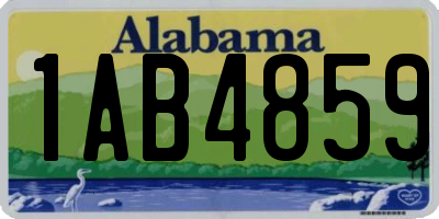 AL license plate 1AB4859