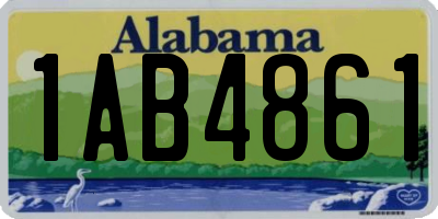 AL license plate 1AB4861