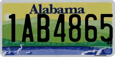 AL license plate 1AB4865