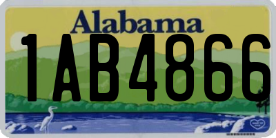 AL license plate 1AB4866