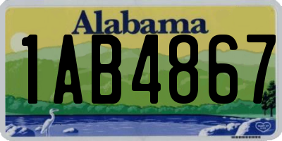 AL license plate 1AB4867