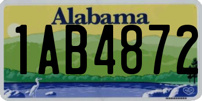 AL license plate 1AB4872