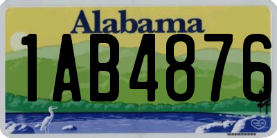 AL license plate 1AB4876