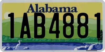 AL license plate 1AB4881