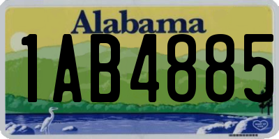 AL license plate 1AB4885