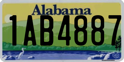 AL license plate 1AB4887