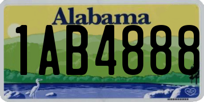 AL license plate 1AB4888