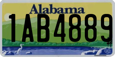 AL license plate 1AB4889