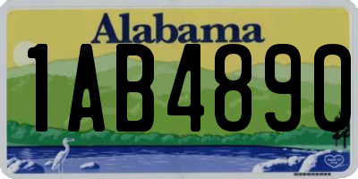 AL license plate 1AB4890