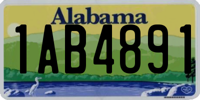 AL license plate 1AB4891