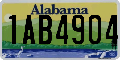 AL license plate 1AB4904