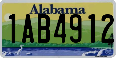 AL license plate 1AB4912