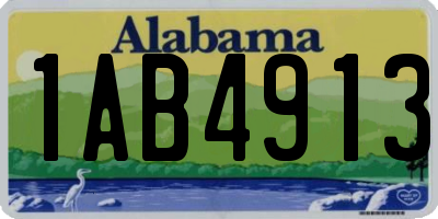 AL license plate 1AB4913