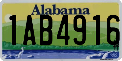 AL license plate 1AB4916